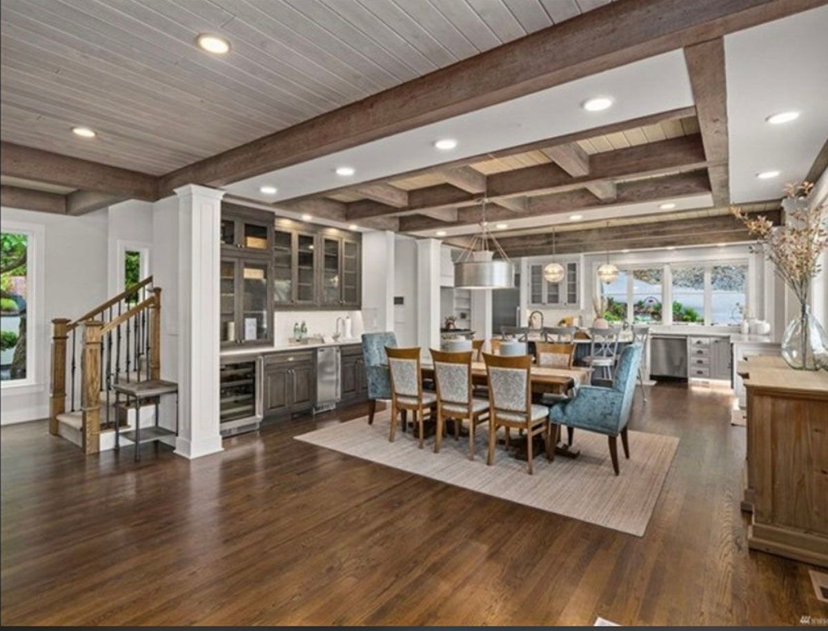 Well-lighted house interior