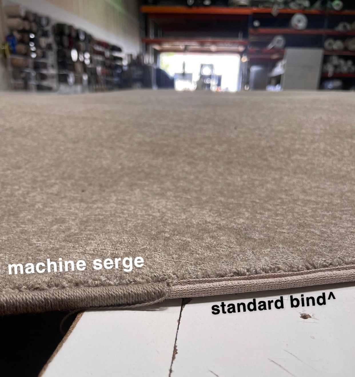 machine serge and standard bind