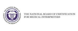 The national board of certification for medical interpreters logo