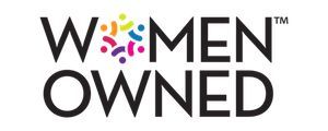 A logo for a company called women owned