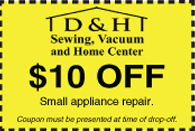 Small appliance repair coupon