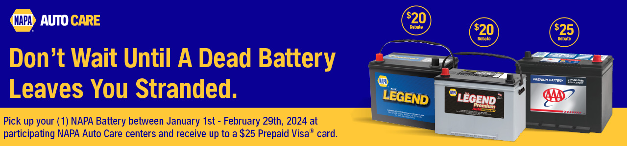 NAPA Battery Promotion