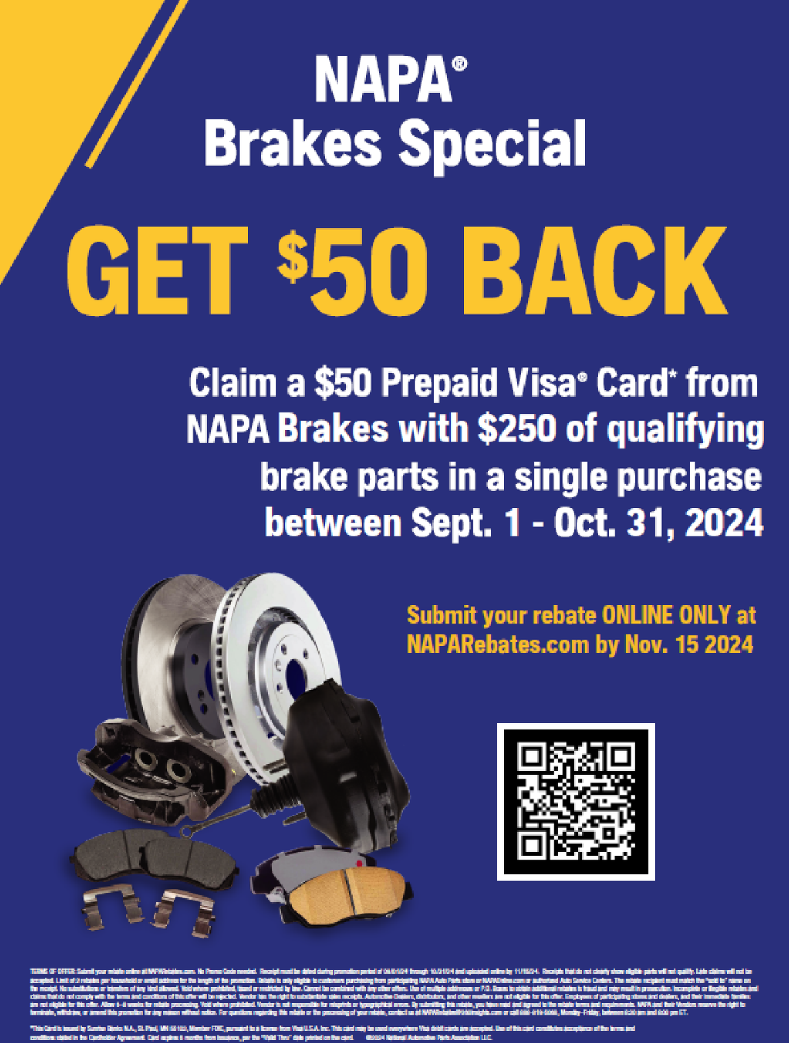 NAPA Brakes Special Promotion