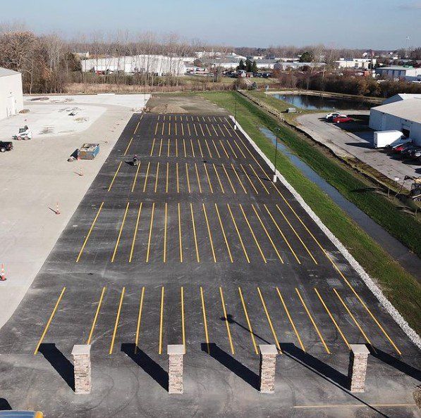 After - Line striping