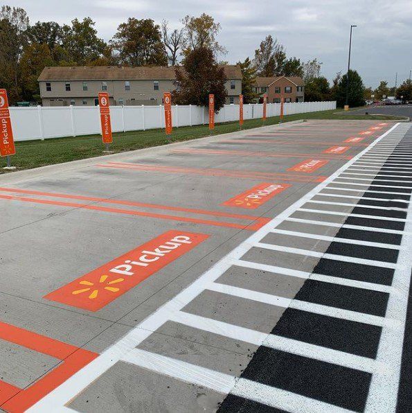 After - Line striping