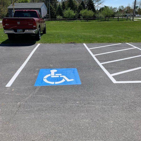 After - Line striping