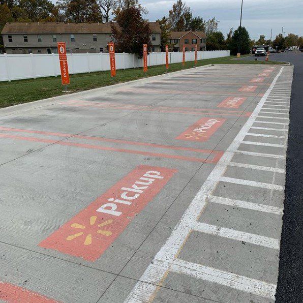 Before - Line striping