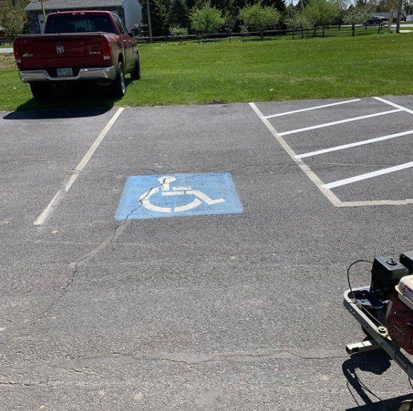 Before - Line striping