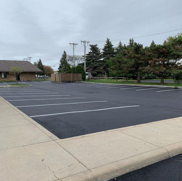 After - Line striping