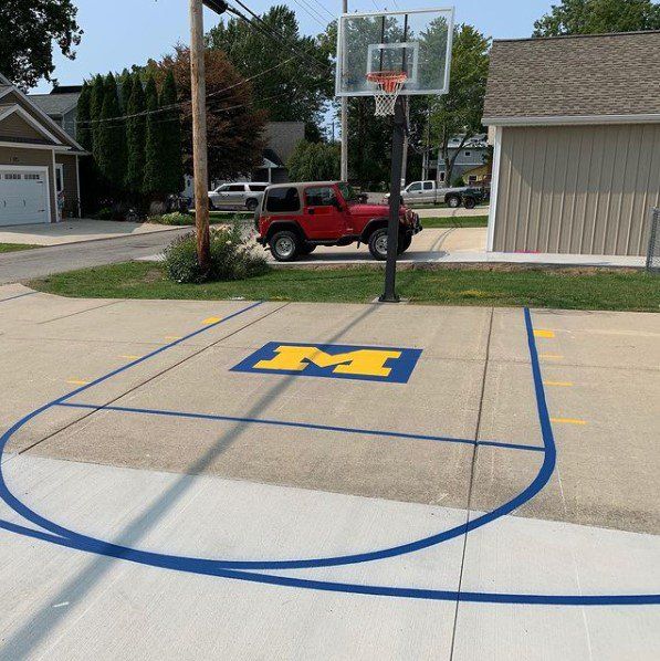 Strip lining and stenciling