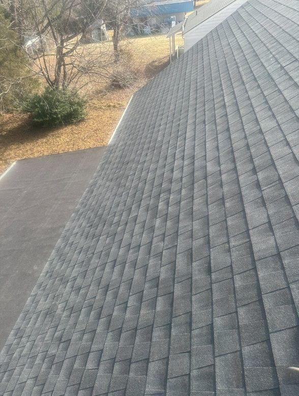a close up of a roof with a lot of tiles on it .
