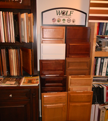 Wood cabinets