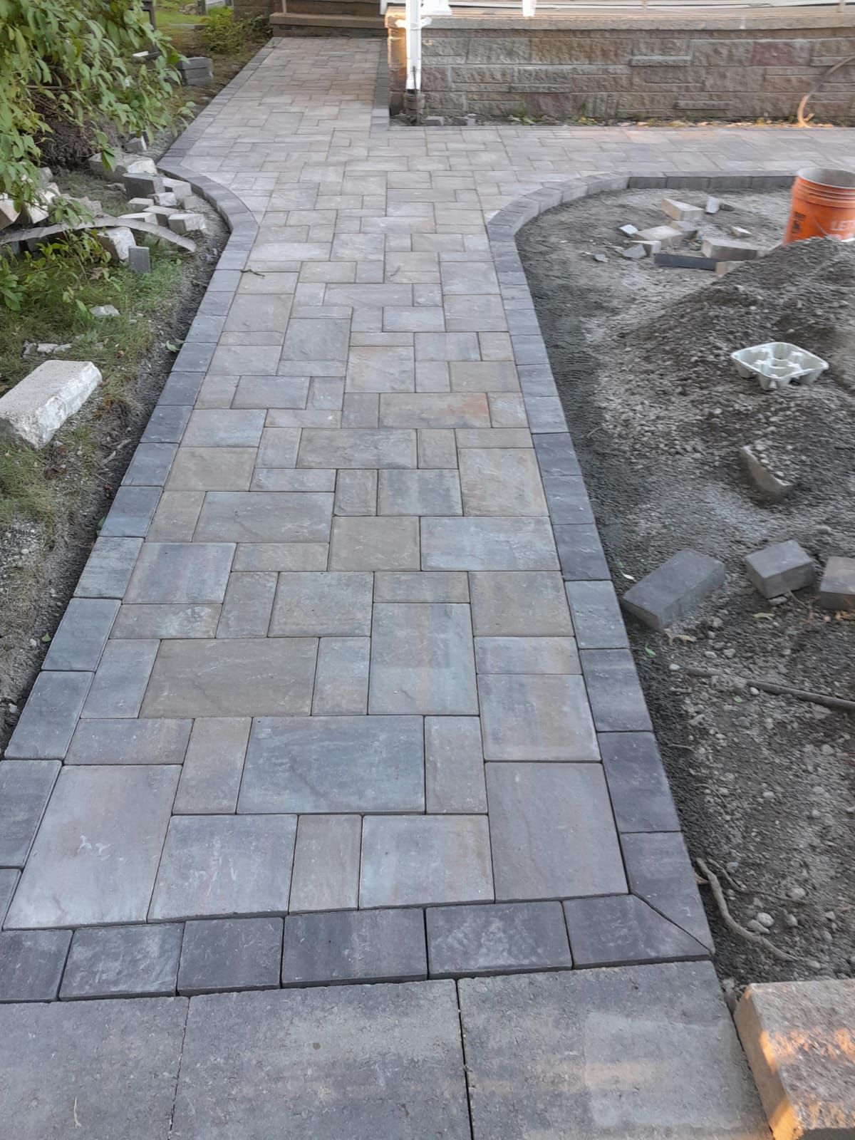 A walkway made of bricks