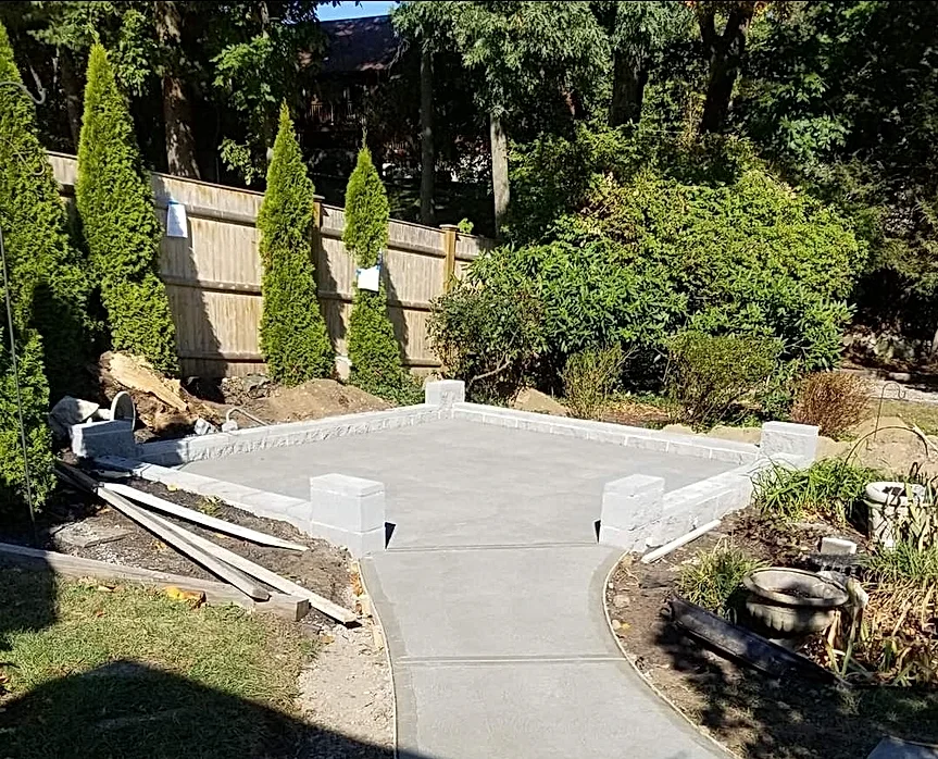 concrete patio