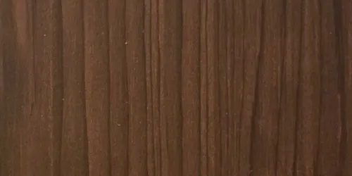 Dark brown wood grain pattern.