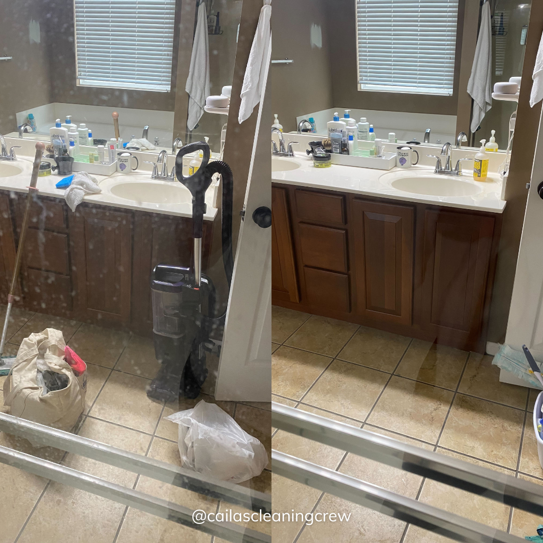 Before and after bathroom