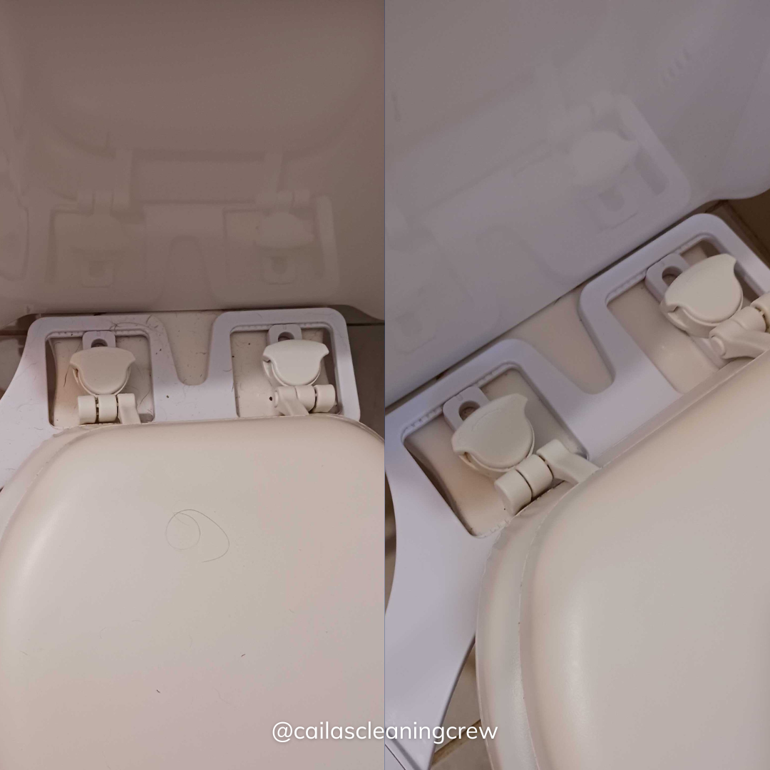 before and after toilet