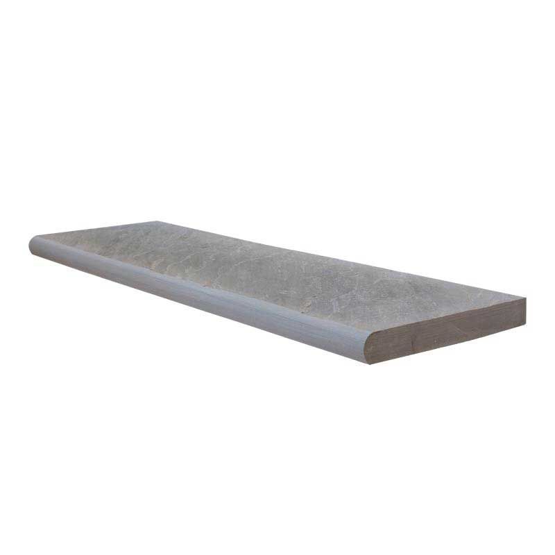 A long piece of concrete on a white background.