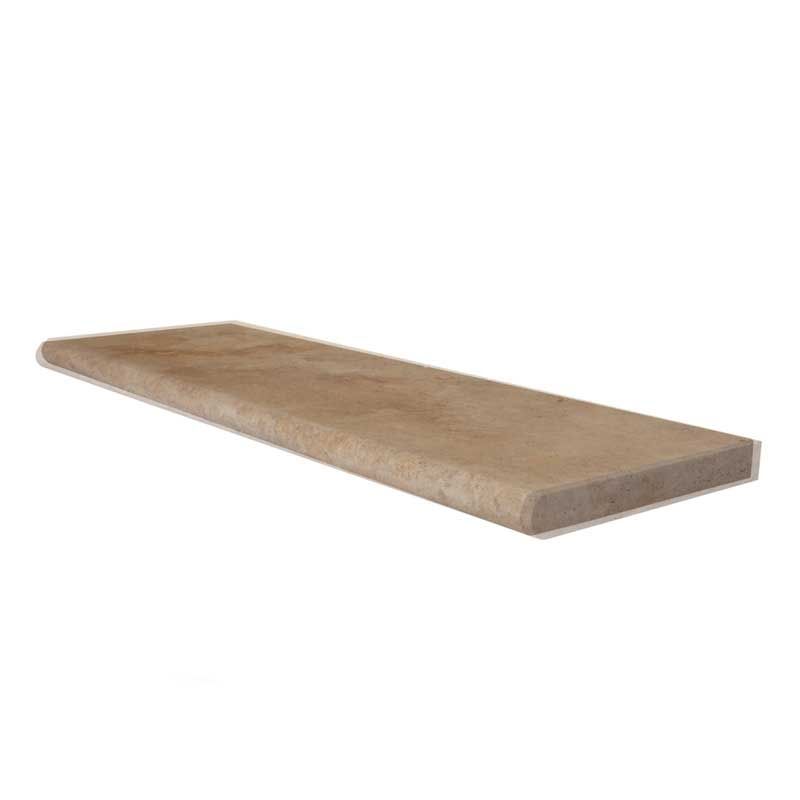 A wooden plank is sitting on top of a white surface.