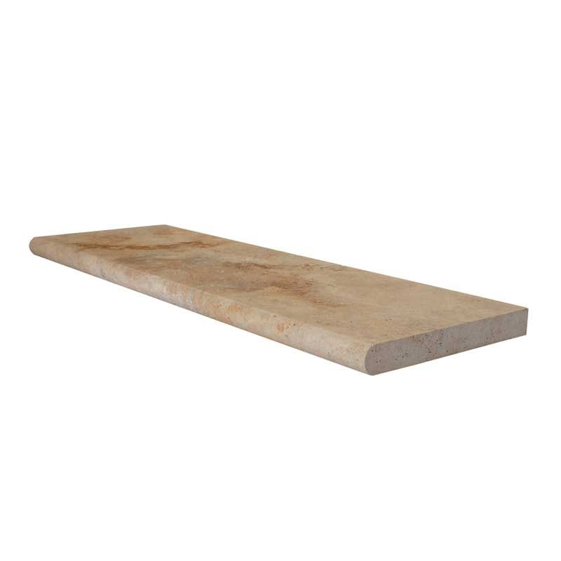 A wooden plank is sitting on top of a white surface.