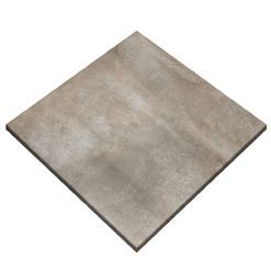 A square tile is sitting on a white surface.