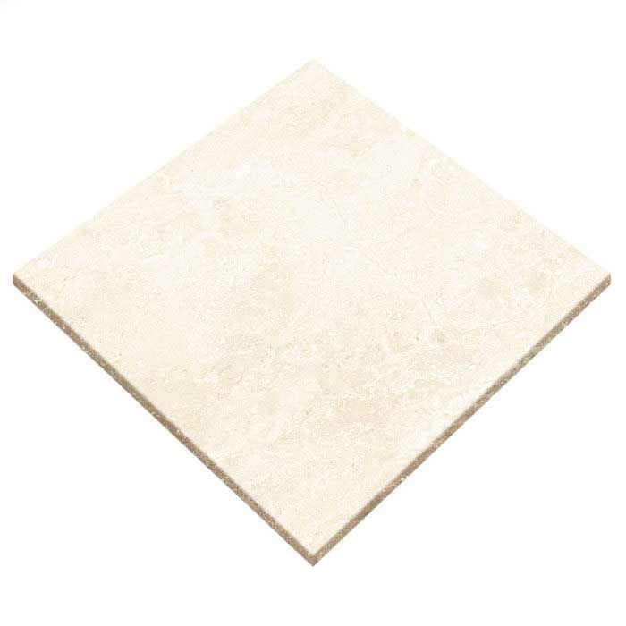 A white tile is sitting on a white surface.