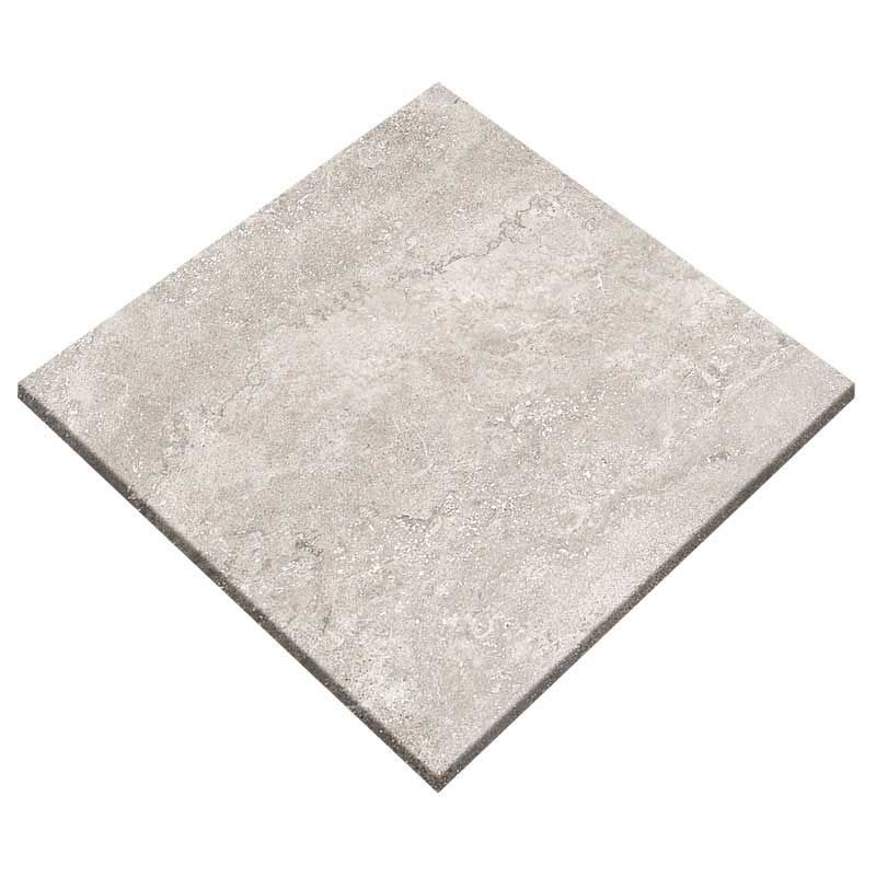 A square tile with a gray marble texture on a white background.