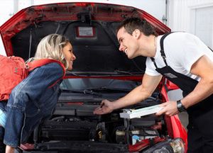 Mechanic and a customer