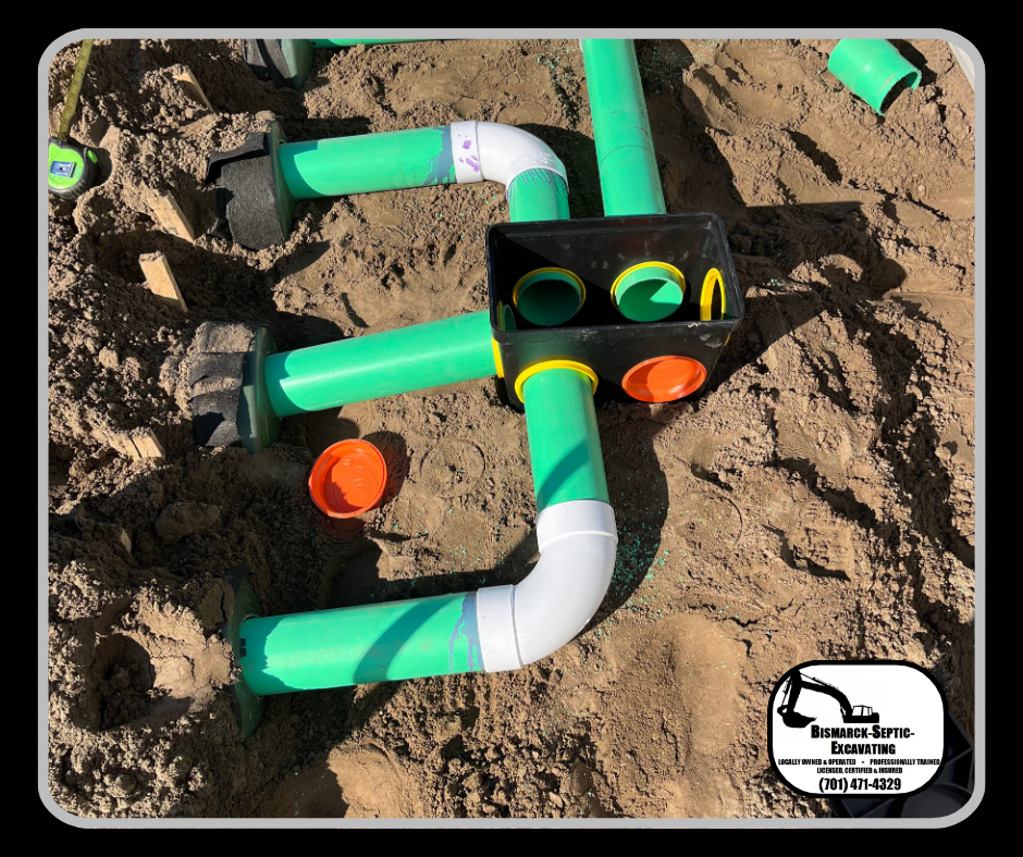 A bunch of green pipes are laying in the sand.