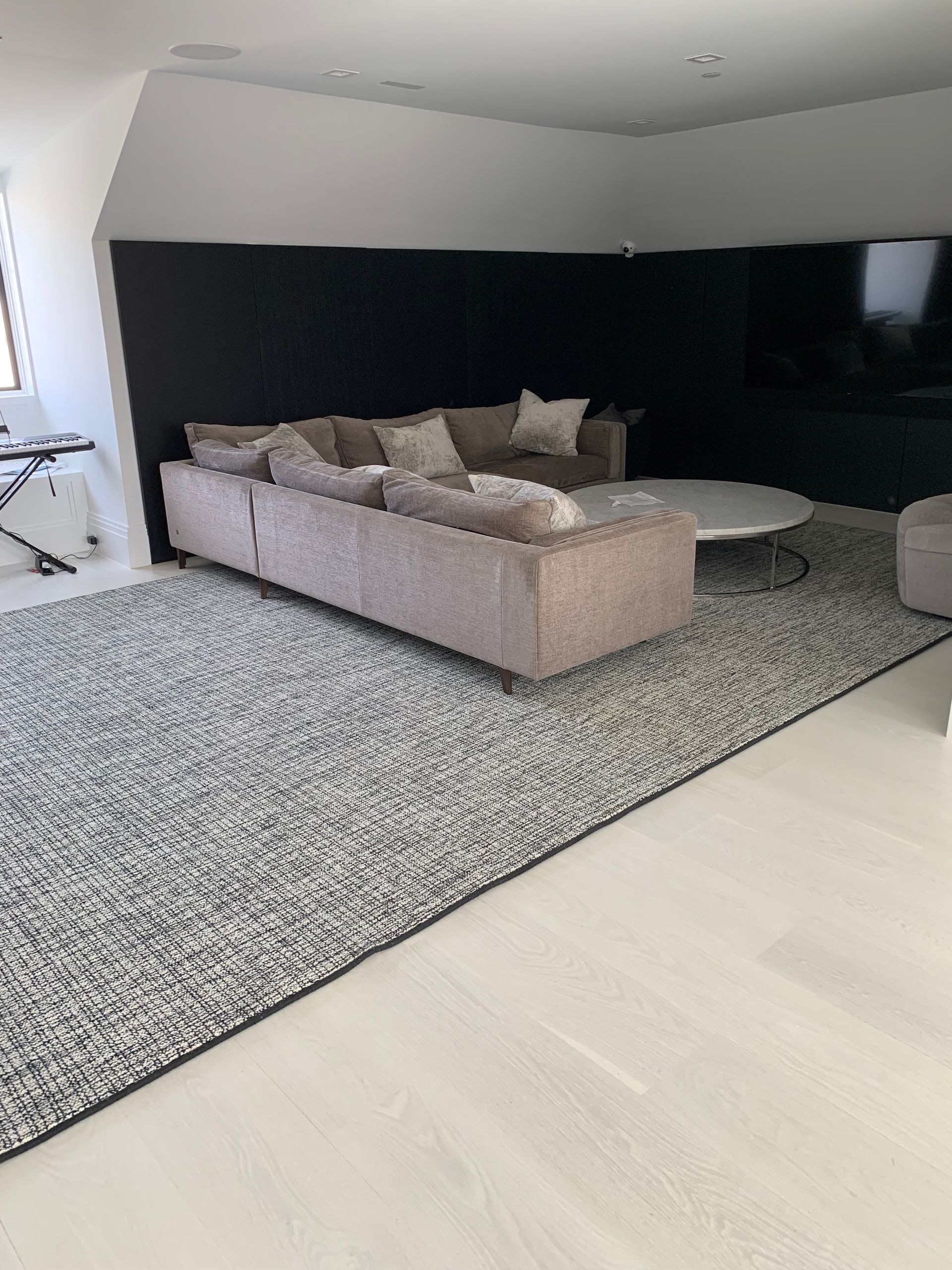 Living room flooring design