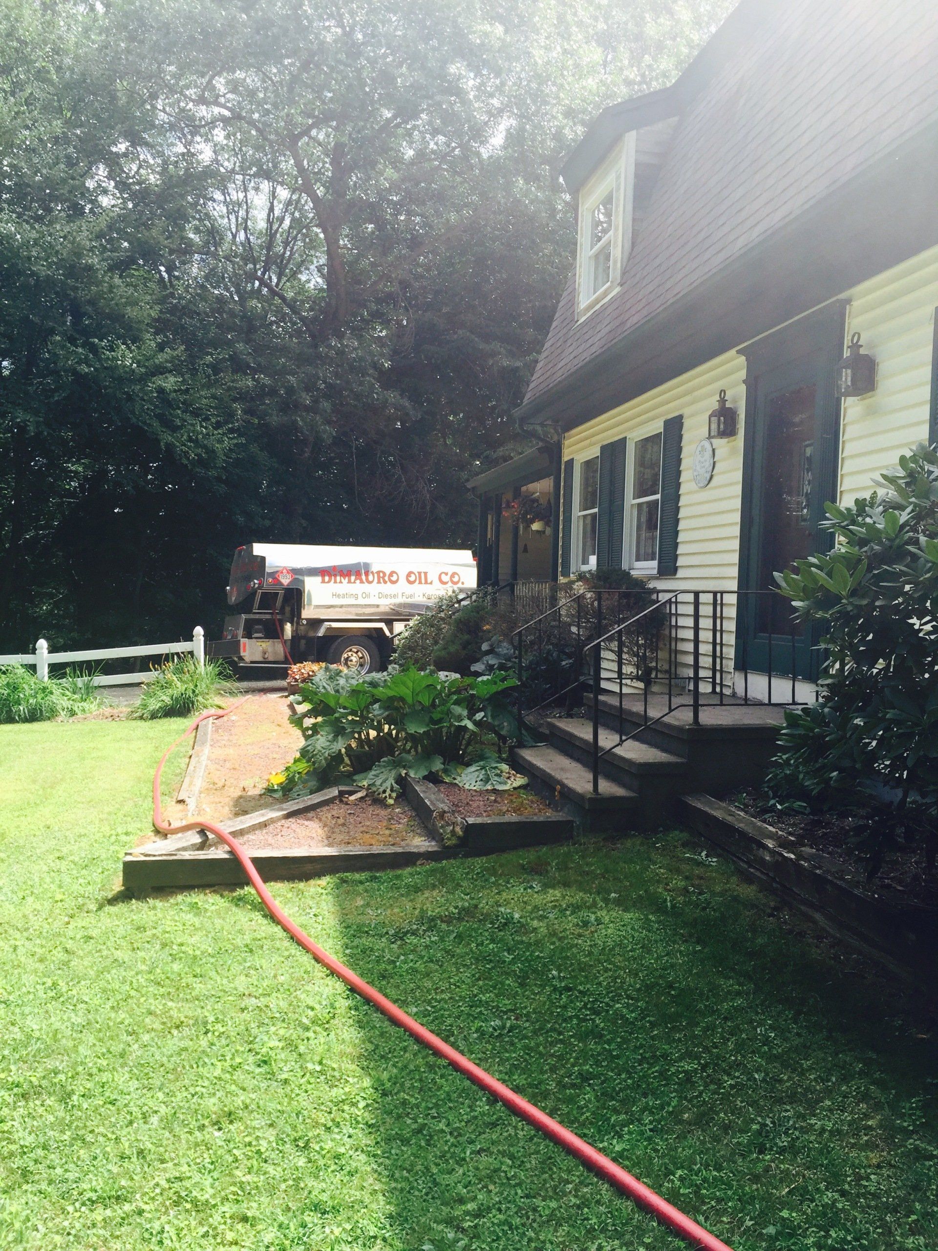 Oil delivery at a house
