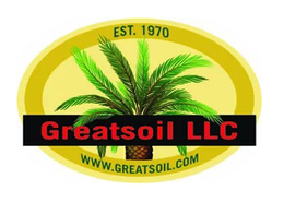 A logo for greatsoil llc shows a palm tree