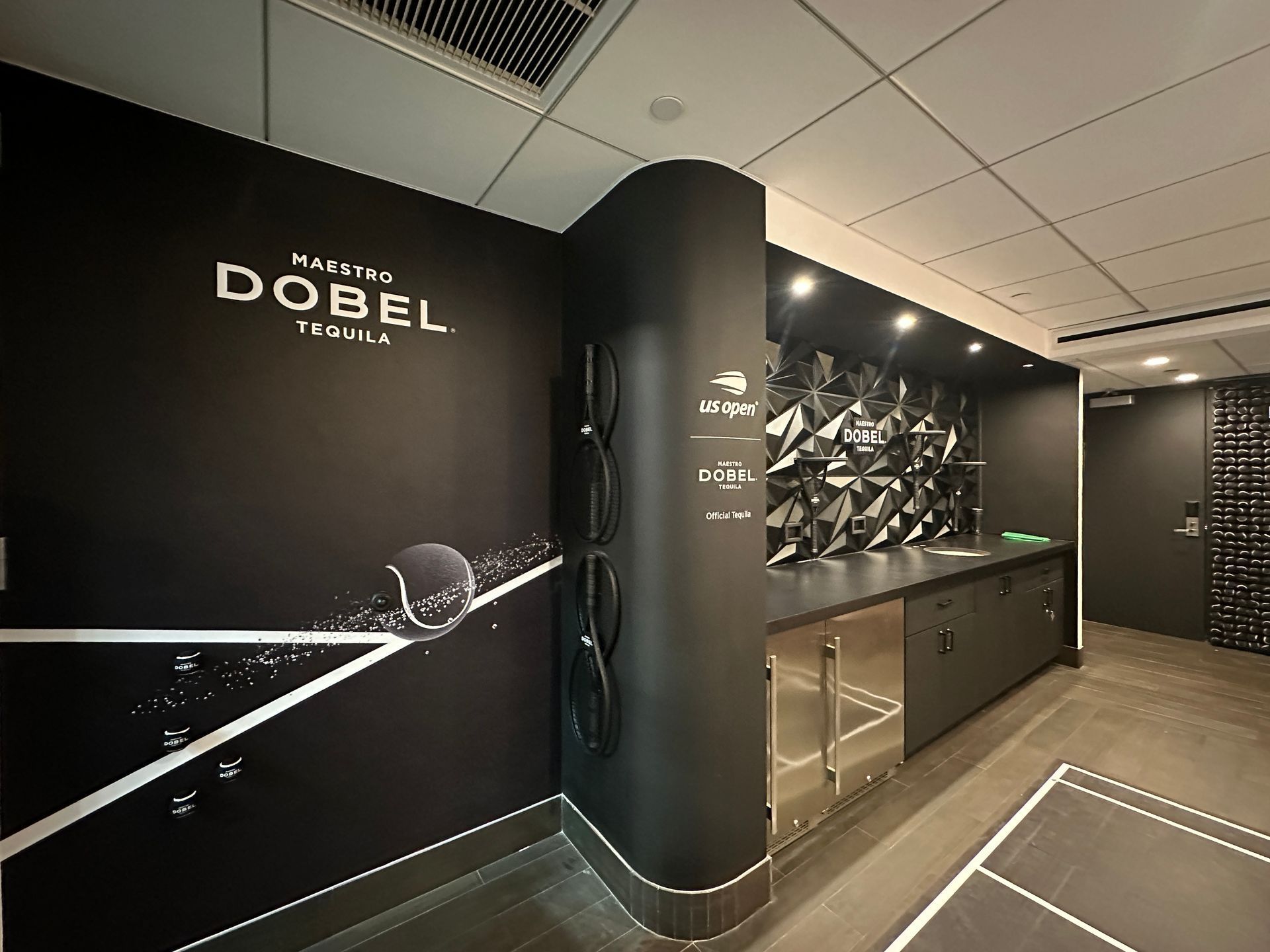 dobel tequila club interior signage work