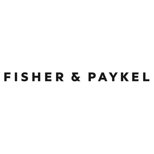 Fisher & Paykel logo in black text on a white background