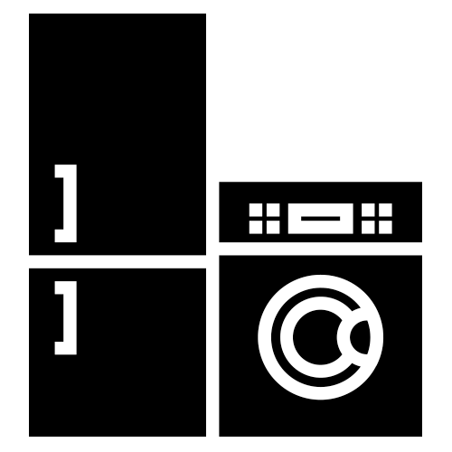Black outlined camera and stacked photo frames icon on a white background