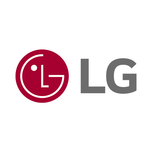LG logo in red and gray on a white background