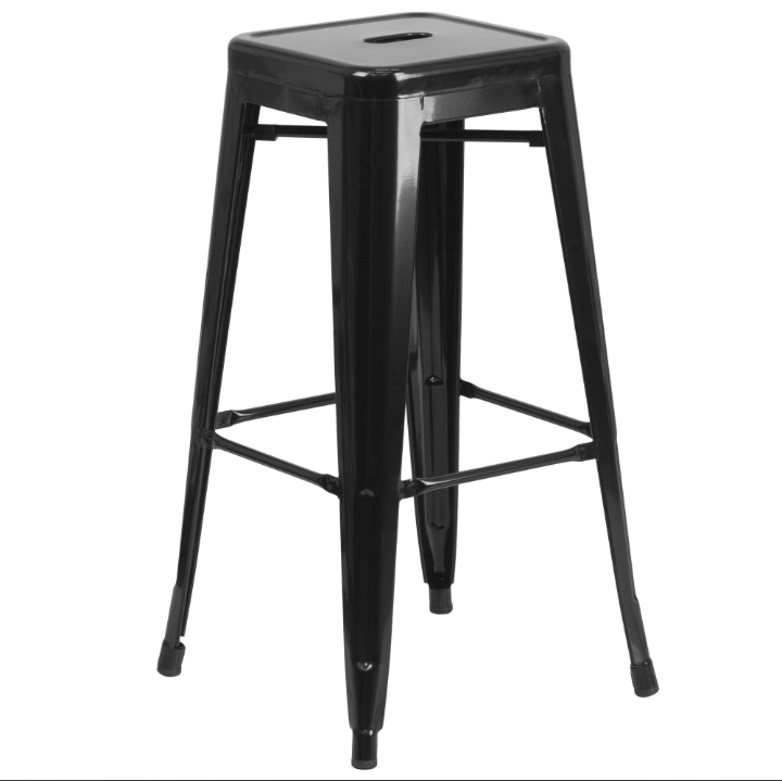 Black Metal Bar Stools