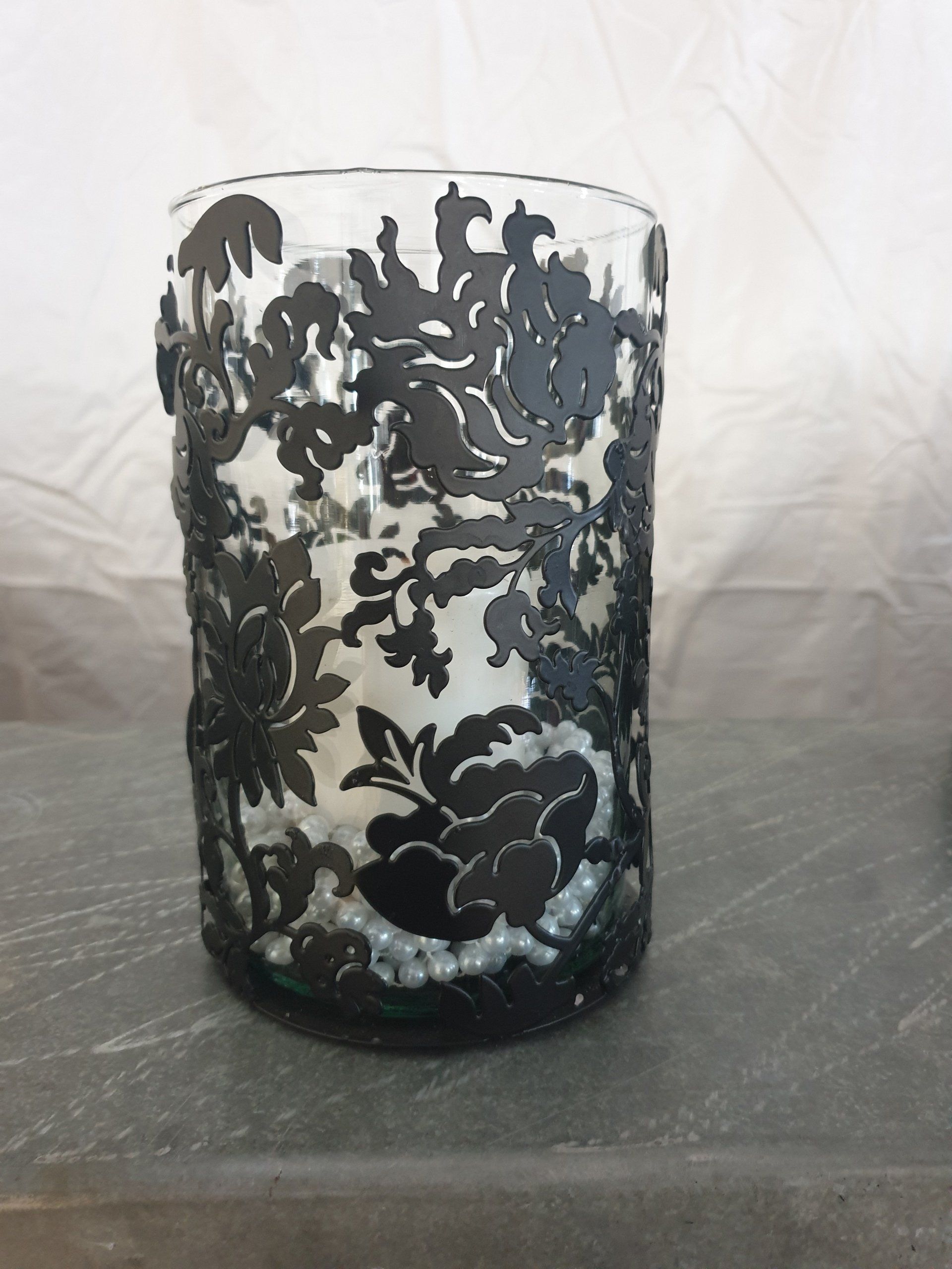 Black Lace Vase