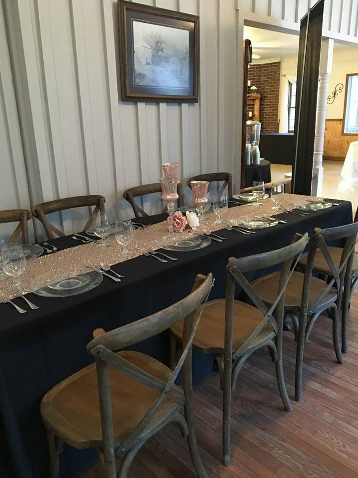 Tables and chairs rental