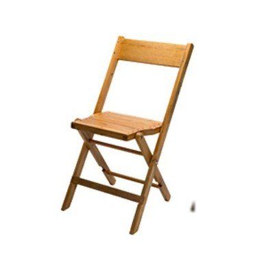 Wood Chair with Slat Seat