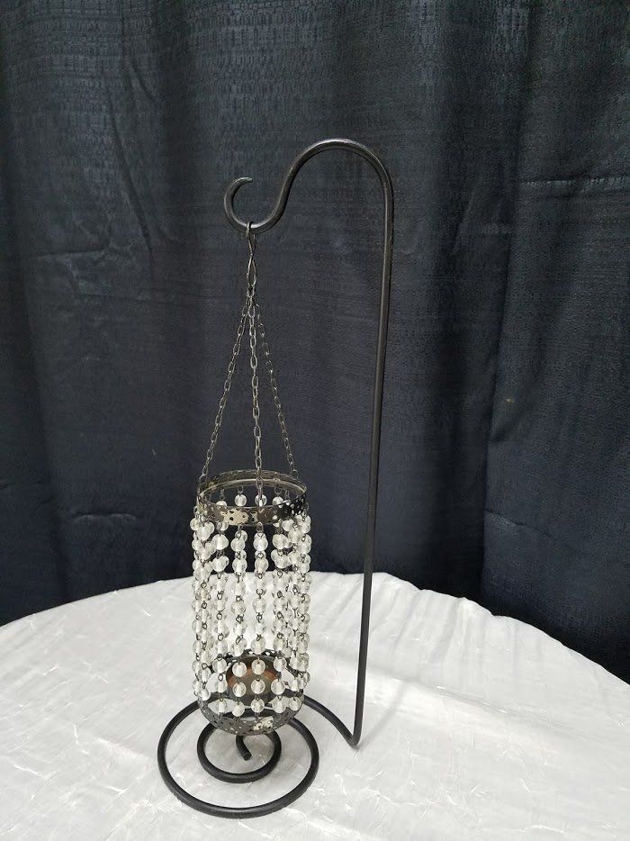 Beaded Hanging Candle Holder