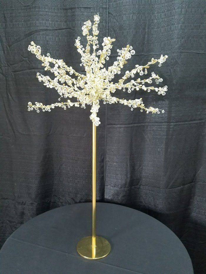 Gold or Silver Crystal Tree