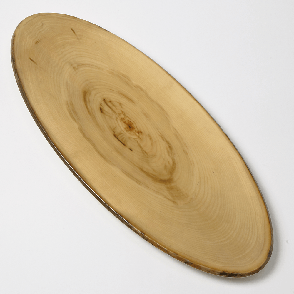 Rustic Wood Oval Melamine Platter