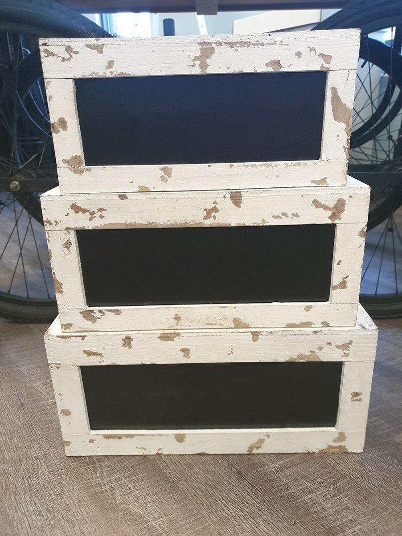White Wood Crates