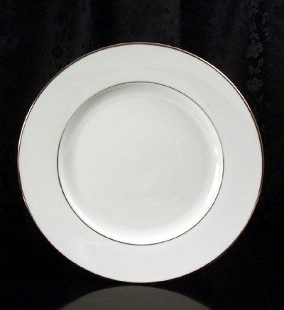 White with Platinum Rim