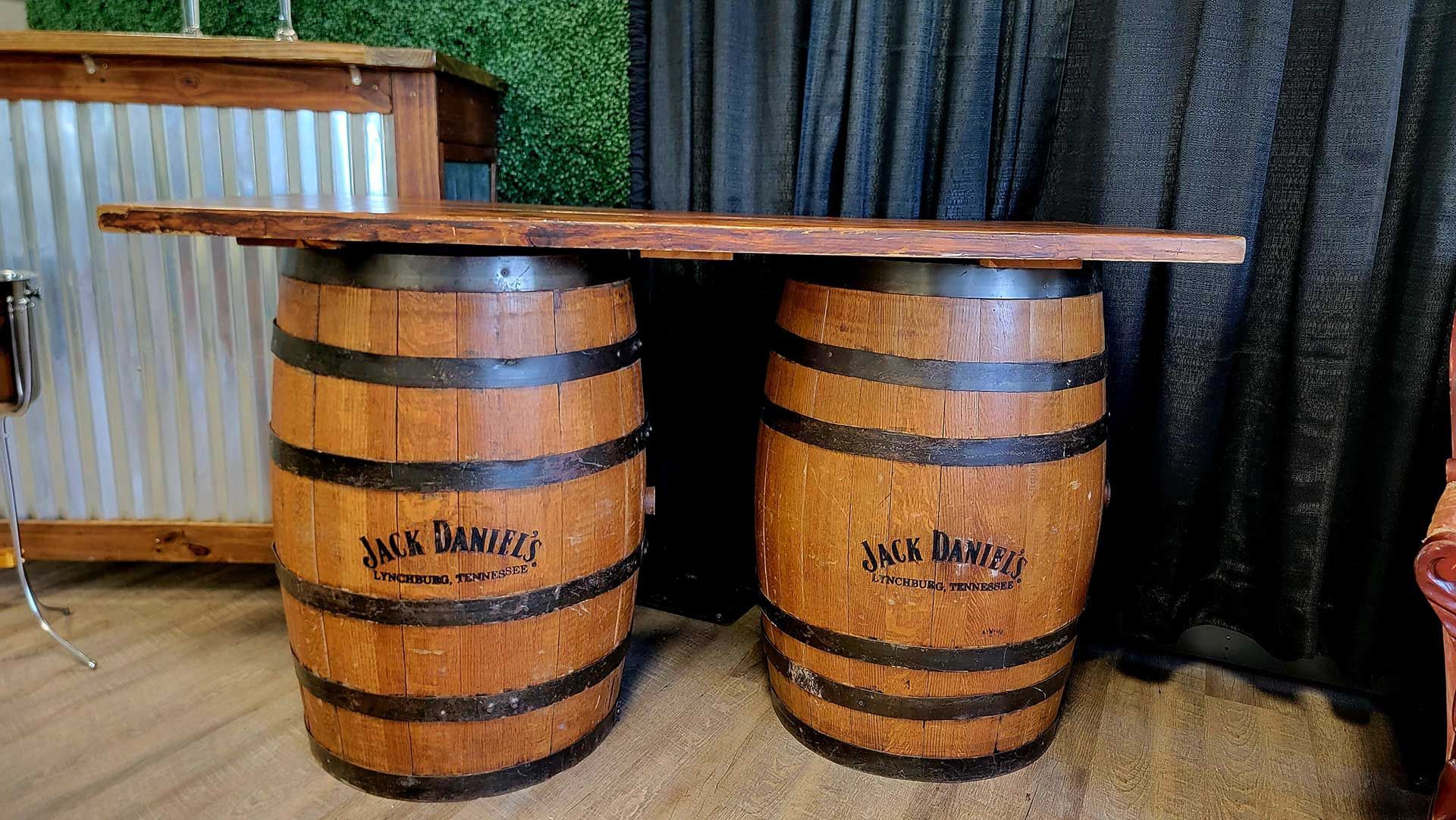 Whiskey Barrel Table
