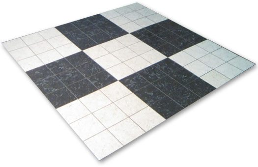 Black and white dance floor