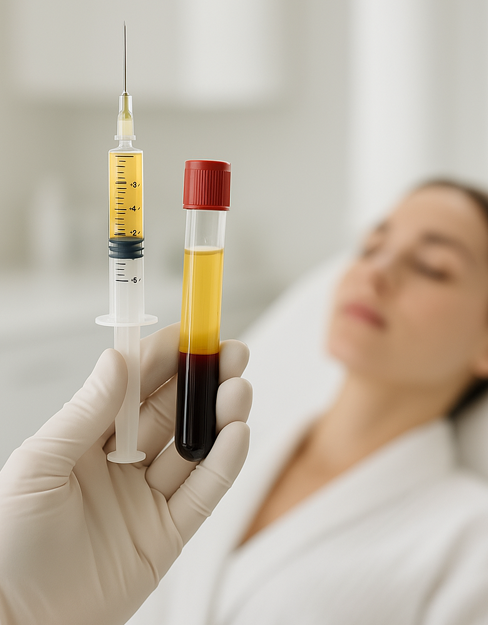 A beautiful blonde woman wearing a necklace and earrings.