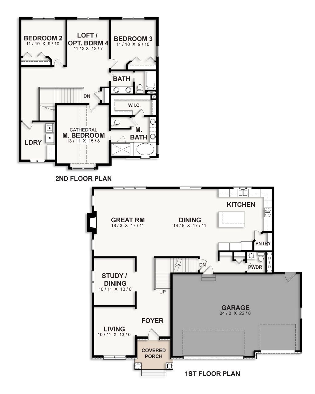 A black and white floor plan of a house with a garage.