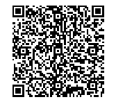 QR code with black and white squares.